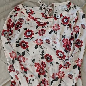 Loft Floral Silk Shirt